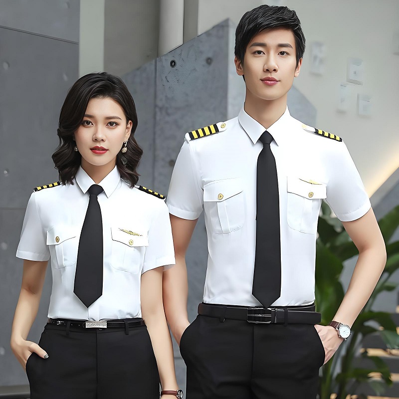 航空飛行員空姐制服機師空少空乘工作服襯衫