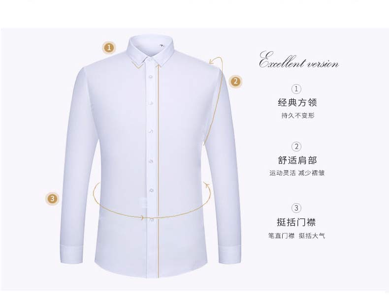 純棉免燙襯衫版型介紹