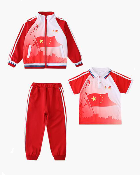 春秋季中小學(xué)生運動校服定制款式圖片