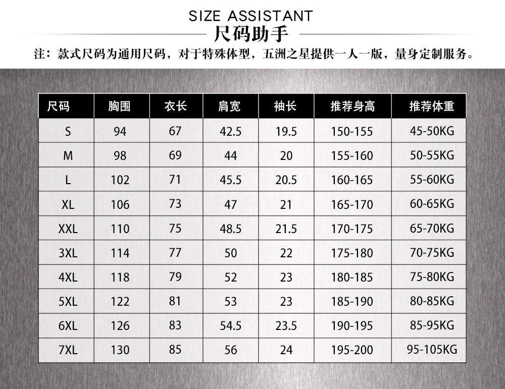 美的維修工夏季工作服—尺寸尺碼